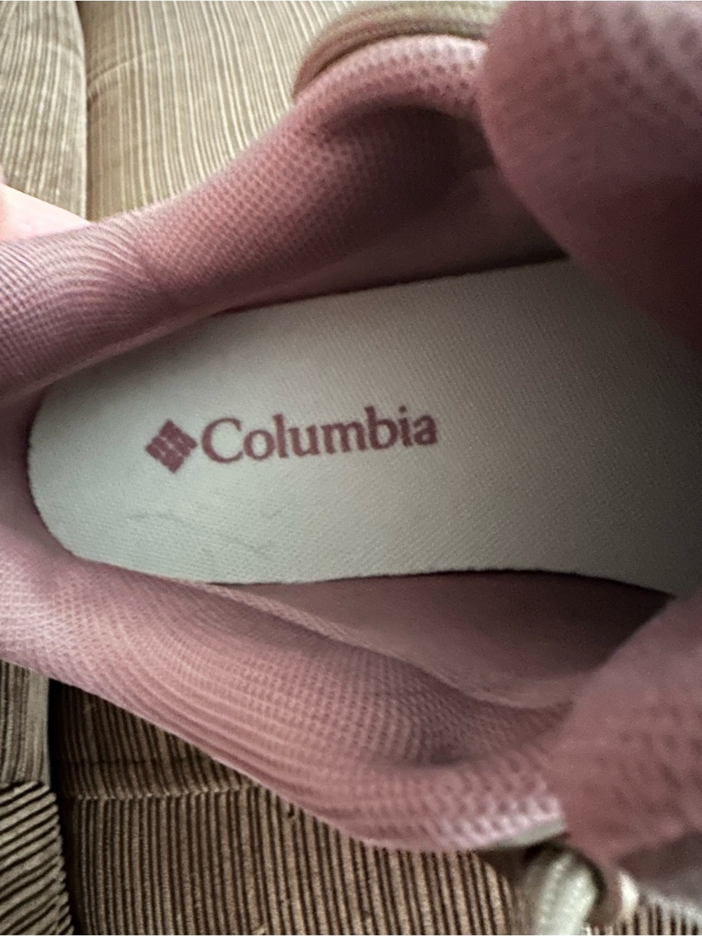 Columbia Women's Taupe/Pink Trail Shoe - Low-Cut Hiking Sneaker - Picture 4 of 4